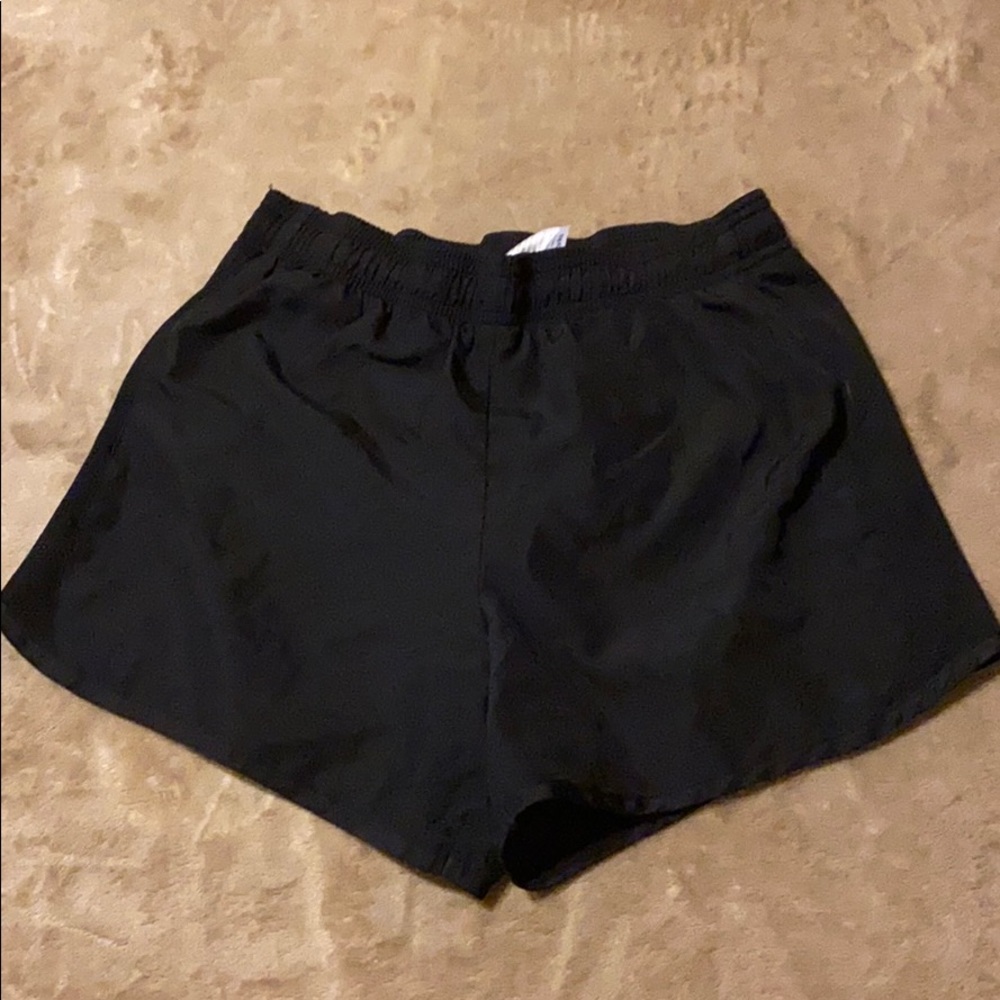 Black athletic shorts